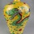 Mid 20th Century Striking Yellow-Ground Chinese Porcelain Meiping Vase With Raised Dragon Motif For Sale - Image 5 of 8