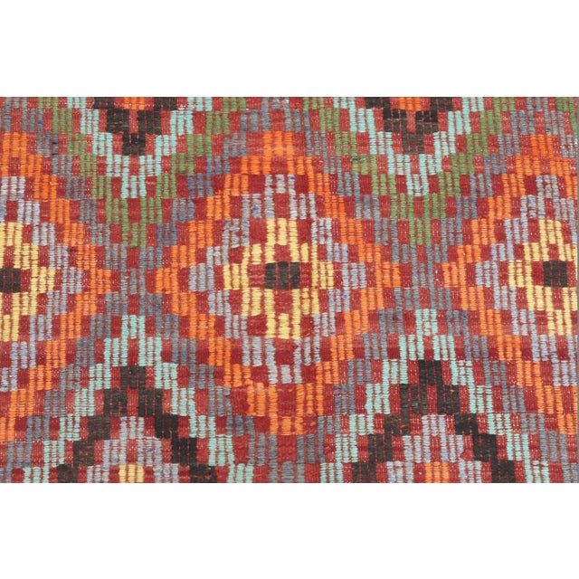Vintage Turkish Kilim Flatweave Handmade Rug For Sale - Image 10 of 12