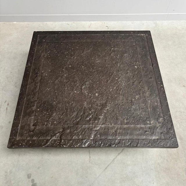 Stone and Steel Coffee Table by Draenert, 1970s For Sale - Image 9 of 12