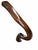 Old Hickory Tannery Brown Leather Adjustable Executive Office Chair For Sale - Image 9 of 18
