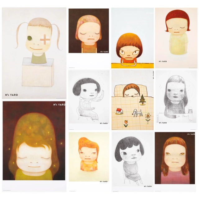 Nara Yoshitomo, Faces, Original Prints, Set of 11 For Sale - Image 13 of 13