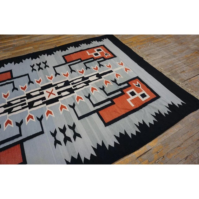 Traditional 1930s Chimayo Southwestern Style Carpet ( 7'2" x 11'2" - 230 x 340 ) For Sale - Image 3 of 11