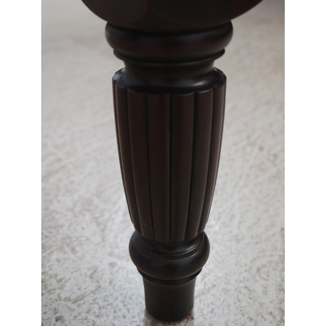 Brown Stickley Colonial Williamsburg Carved Mahogany Queen Poster Bed For Sale - Image 8 of 18