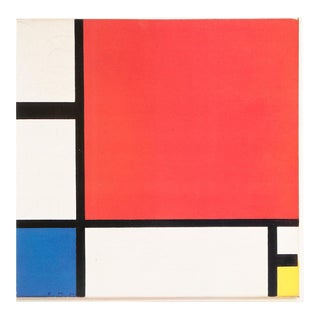 1991 After Piet Mondrian "Composition in Red, Yellow and Blue", Full-Color Parisian Print For Sale