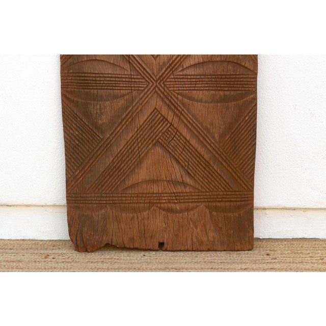 19th Century Ancient Anya Carved Medallion Igbo Door For Sale - Image 5 of 7