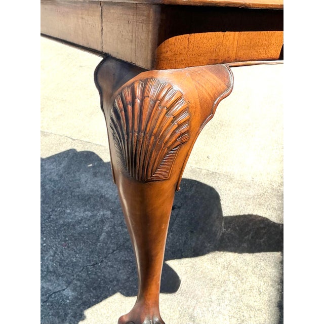 Vintage Chippendale Clam Shell Small Coffee Table For Sale - Image 9 of 12