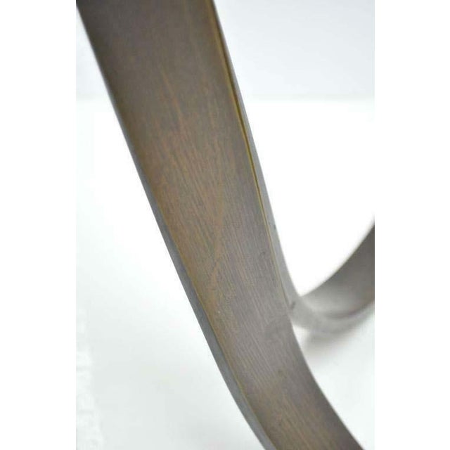 1970s MidCentury Modern Trimark Bronze Sculptural Round Glass Coffee Table Chairish