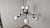 Black Twelve-Light Brass Chandelier with Opaline Spheres from Stilnovo, 1950s For Sale - Image 8 of 16