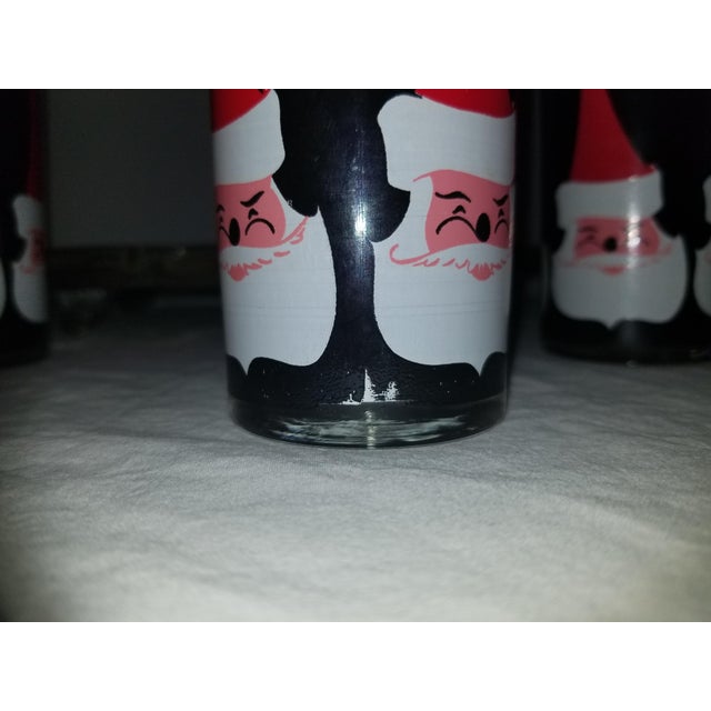 Mid-Century Modern Libbey Holt-Howards Santa Glasses - Set of 6 For Sale - Image 10 of 11