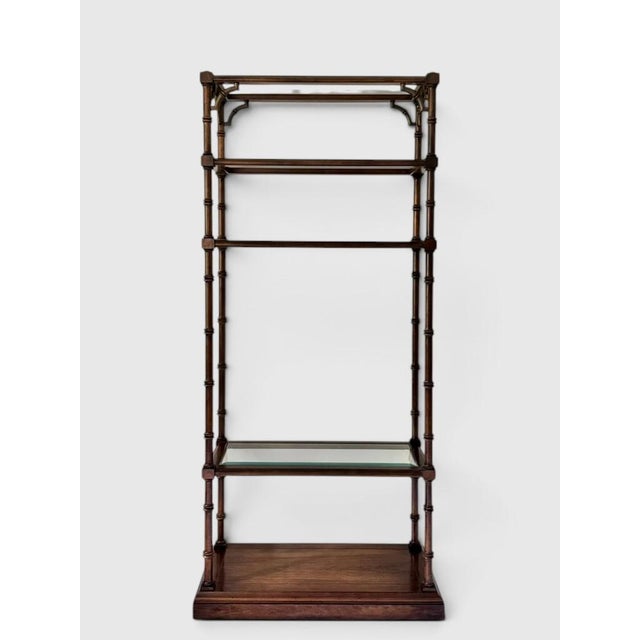 Mid-Century Modern 1970s Faux Bamboo Etagere by Lane For Sale - Image 3 of 18