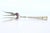 Silver Fish Serving Fork with Engraving Handle, in Good conditions. Designed 1920 to 1949
