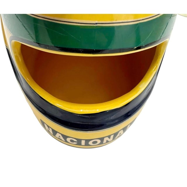 Vintage McLaren Ayrton Senna Helmet Ashtray Ceramic Car Racing Formula 1 F1 For Sale In Washington DC - Image 6 of 12