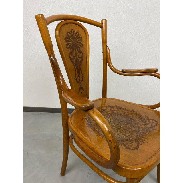 Office Chair attributed to Jacob & Josef Kohn, 1890s For Sale - Image 6 of 11