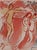 Marc chagall adam et ève chassés du paradis (adam and eve expelled from paradise) from "drawings for the bible" colour...