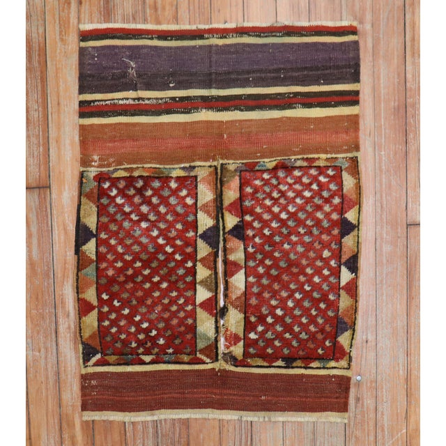 Contemporary Early 20th Century Tribal Turkish Textile Bagface Rug For Sale - Image 3 of 5