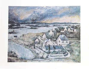 William Collier, "Coast of Brittany," Lithograph