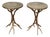 Antler Side Tables, Set of 2 For Sale