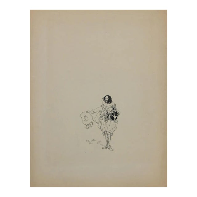 Unknown, Wayfarer, Original ink Drawing, Mid,20th Century For Sale