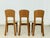 Wood Vintage Dining Chairs, 1960s, Set of 3 For Sale - Image 7 of 8