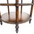 Vintage Regency Leather & Brass 3-Tier Round Center Table - Attributed to Maitland-Smith For Sale - Image 9 of 10