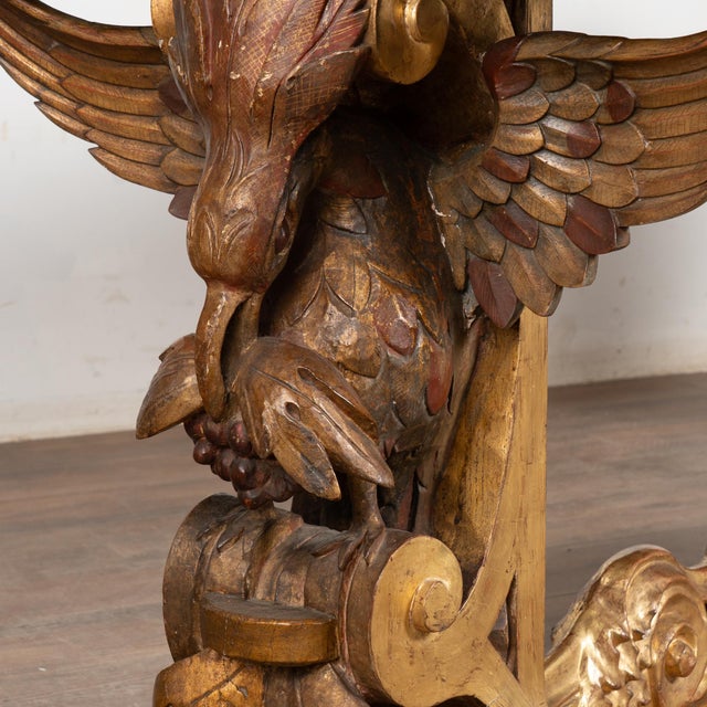 Gemstone 19th Century Italian Giltwood, Jasper & Marble Console Table For Sale - Image 7 of 15