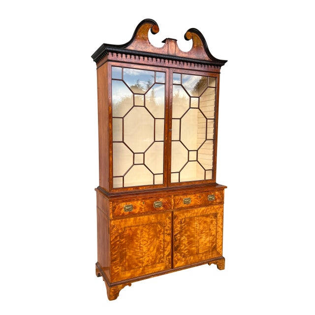 George III Satinwood Cabinet For Sale In Boston - Image 6 of 12