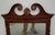 Mid 20th Century Mid-20th Century Chippendale Style Mahogany Parcel Gilt Scroll Ear Wall Mirror For Sale - Image 5 of 11