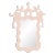 Fleur Home x Aldous Bertram Rococo Mirror in Pink Ground, 28x38 For Sale