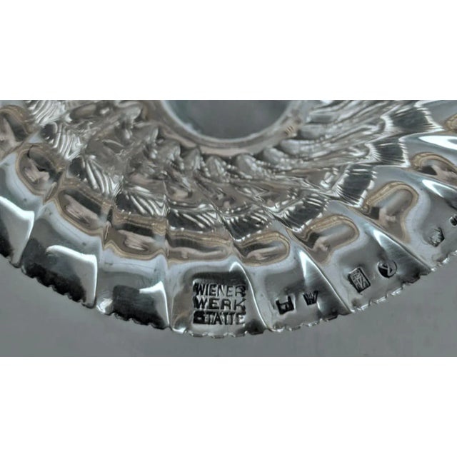 Silver Pair of Early 20th Century Art Nouveau Polished Silver Bowls by Josef Hoffmann for Wiener Werkstätte For Sale - Image 8 of 9