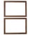 FREE SHIPPING ANYWHERE IN THE CONTINENTAL US! This is a pair of vintage wood picture frames. The frames measure 16 1/2" x...