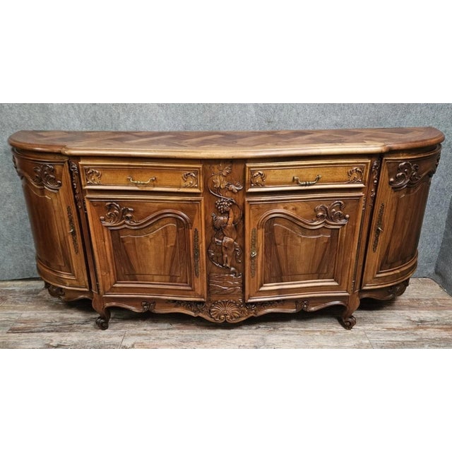 Louis XV Style Richly Carved Buffet For Sale - Image 13 of 13