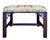 Vintage Chinese Chippendale-Style Upholstered Bench For Sale - Image 4 of 9