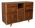 Mid-Century Modern Italian Sideboard in Wood and Brass, 1950s For Sale