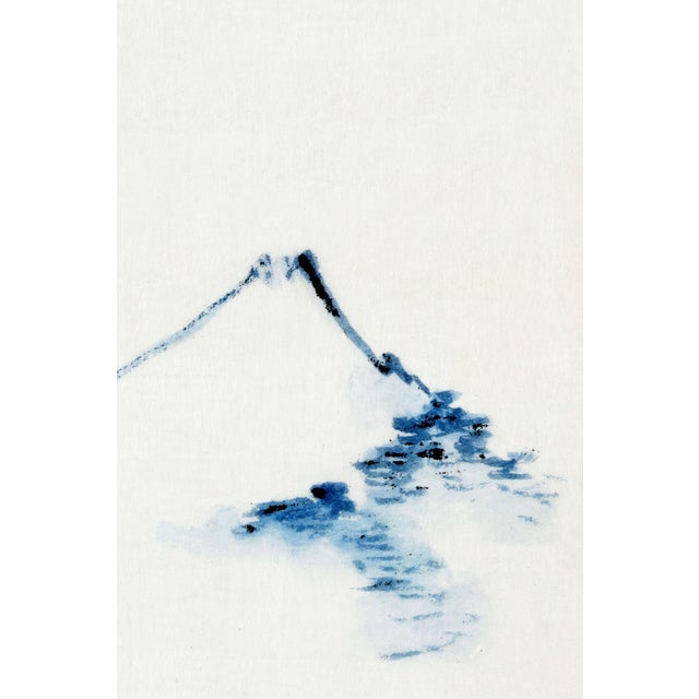 Contemporary Hokusai's Mount Fuji and Boat, Vintage Japanese Art Print, 16" X 24" For Sale - Image 3 of 9