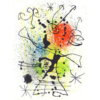 1965 Lithograph "La Chasseresse" by Joan Miró For Sale