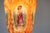 Antique French Renaissance Hand Painted Opaline Victorian Pendant Light, 1910 For Sale - Image 6 of 15