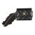 Black Quilted Lambskin Ruffled Card Holder On Chain For Sale