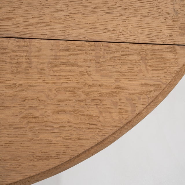 Mid 20th Century Mid 20th Century Oak Drop-Leaf Side Table For Sale - Image 5 of 13