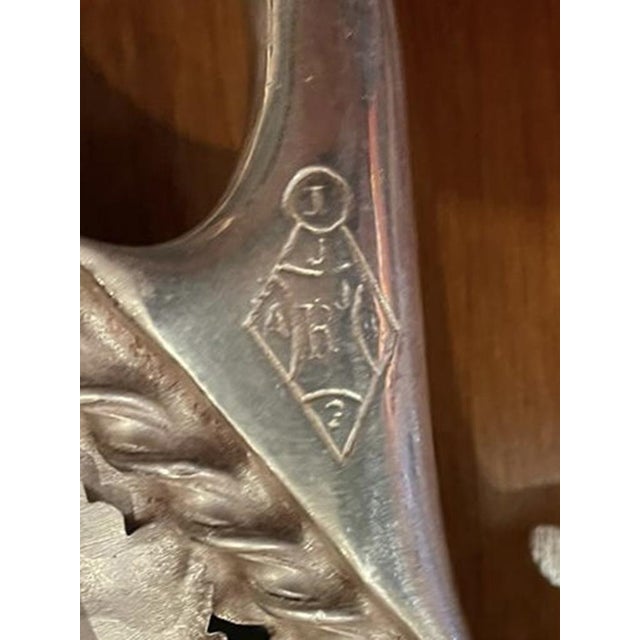 19th Century Victorian Oval Silver-Plated Tray For Sale - Image 9 of 11