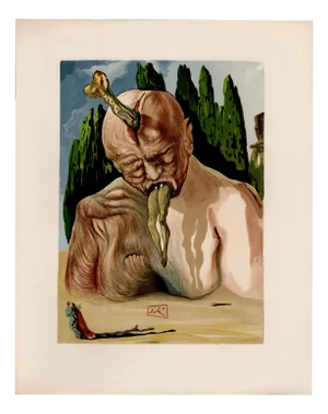 Salvador Dali, Lucifer, 1964, Original Woodcut
