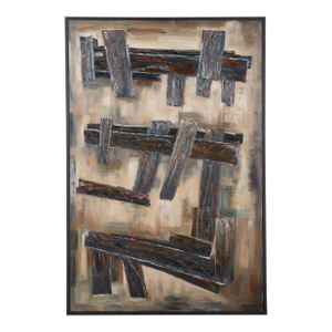 Many Ways I Large Scale Vietnamese Oil Canvas Painting Collective Bap Vietnam Art