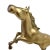 Rustic 1970s Brass Rearing Horse For Sale - Image 3 of 8