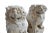 Old Mongolian Stone Foo Dog Statues - Pair For Sale - Image 9 of 12