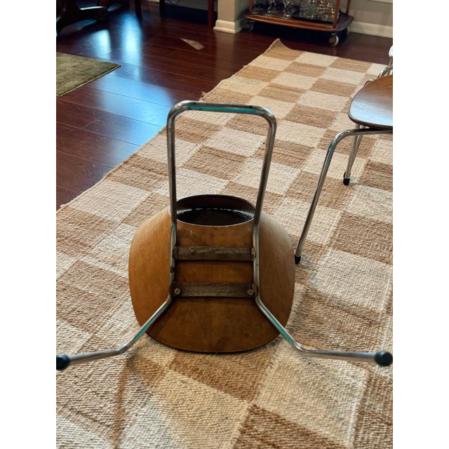 A Set of 8 Mid Century Modern Italian “Medea” Chairs, Designed by Vittorio Nobili for F.lli Tagliabue, Circa 1950s. Not Markd. For Sale - Image 9 of 12