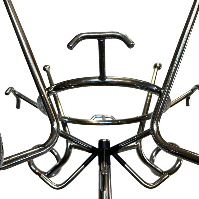 Mid-Century Modern 1960s Italian Chrome Hall Tree For Sale - Image 3 of 10