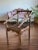 Brown Antique Handmade Wood Chair with Slat Seat For Sale - Image 8 of 13