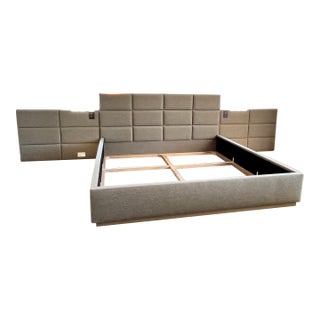 Custom King Bed by Ad100 Designer Andre Mellone of Studio Mellone For Sale