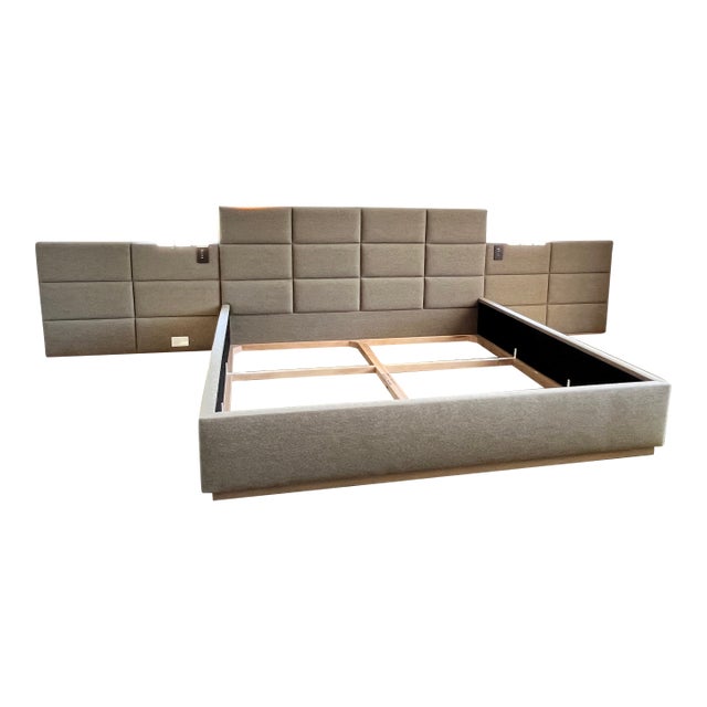 Custom King Bed by Ad100 Designer Andre Mellone of Studio Mellone For Sale