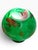 Vintage Green Art Glass Vase | Emerald Green With Amber Inclusions | Sculptural For Sale - Image 4 of 6