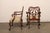 Brown Pair of Ornate Early 20th C. English Armchairs For Sale - Image 8 of 13